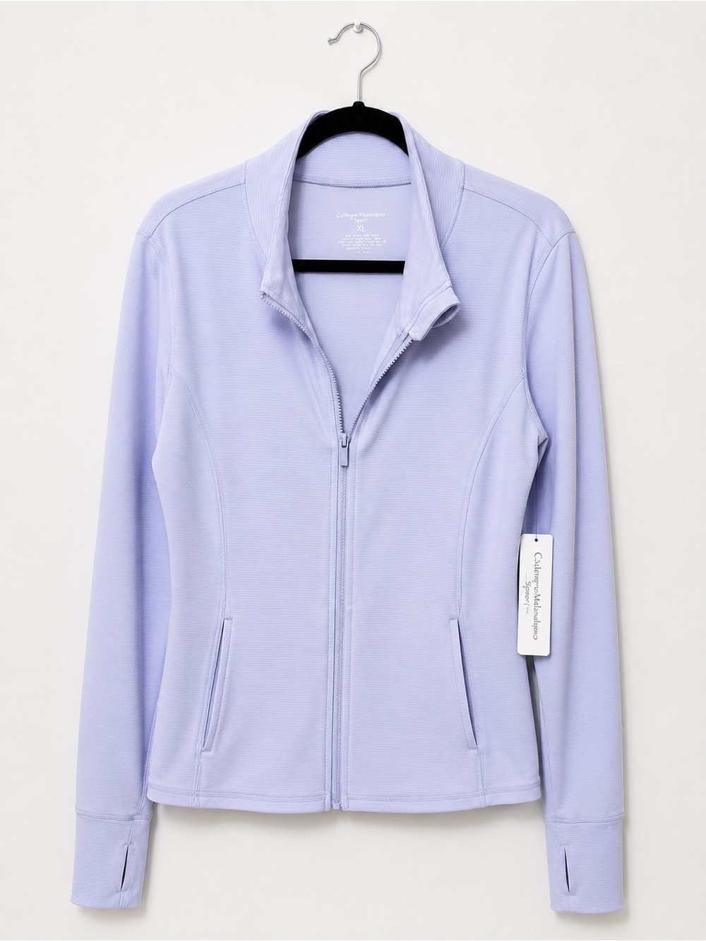 Catherine Malandrino Lavender Zip-Front Utility Jacket